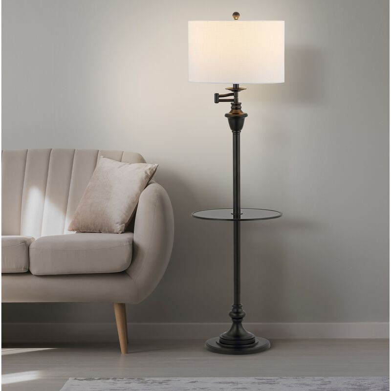 Cora Metal/Glass LED Side Table and Floor Lamp image number 2