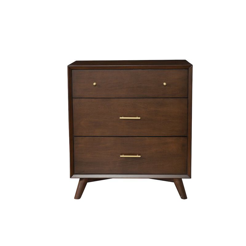 Alpine Furniture Flynn Mid Century Modern 3 Drawer Small Chest image number 0