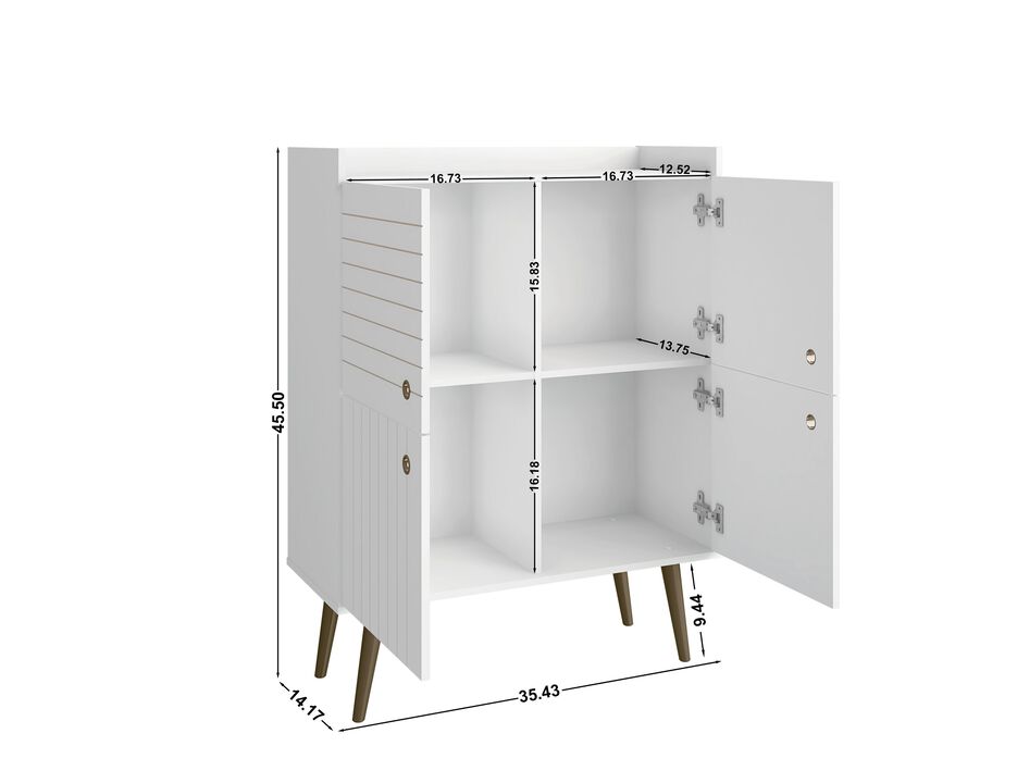 Bogart White Accent Cabinet