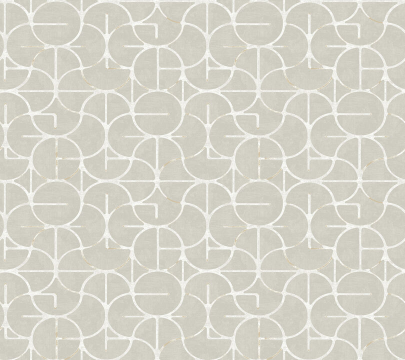 Looking Glass Grey & Silver Wallpaper