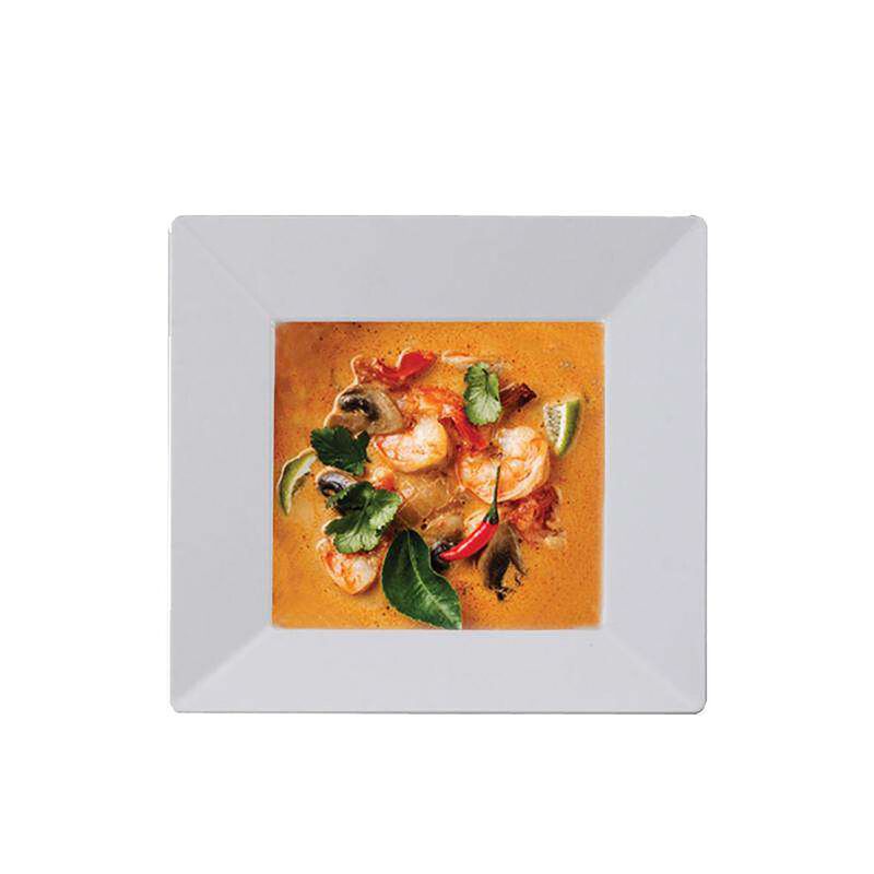 12 oz. White Square Plastic Soup Bowls (120 Bowls) image number 3