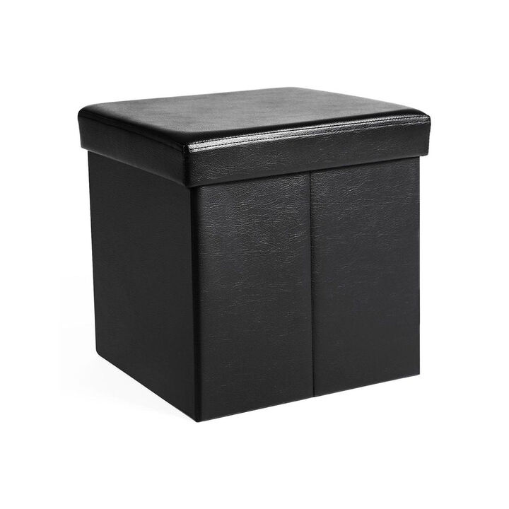 BreeBe Folding Storage Ottoman Cube