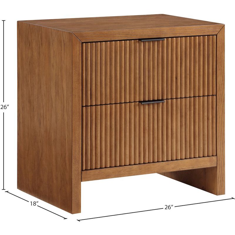 Meridian Furniture Fairfax Walnut Night Stand