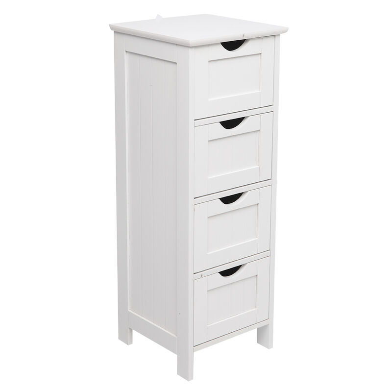 4-Drawer Storage Cabinet Space-Saving Organizer for Bathroom