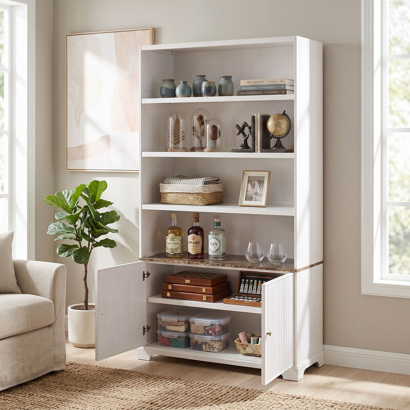 Dilut Tall Bookcase Storage Cabinet image number 2