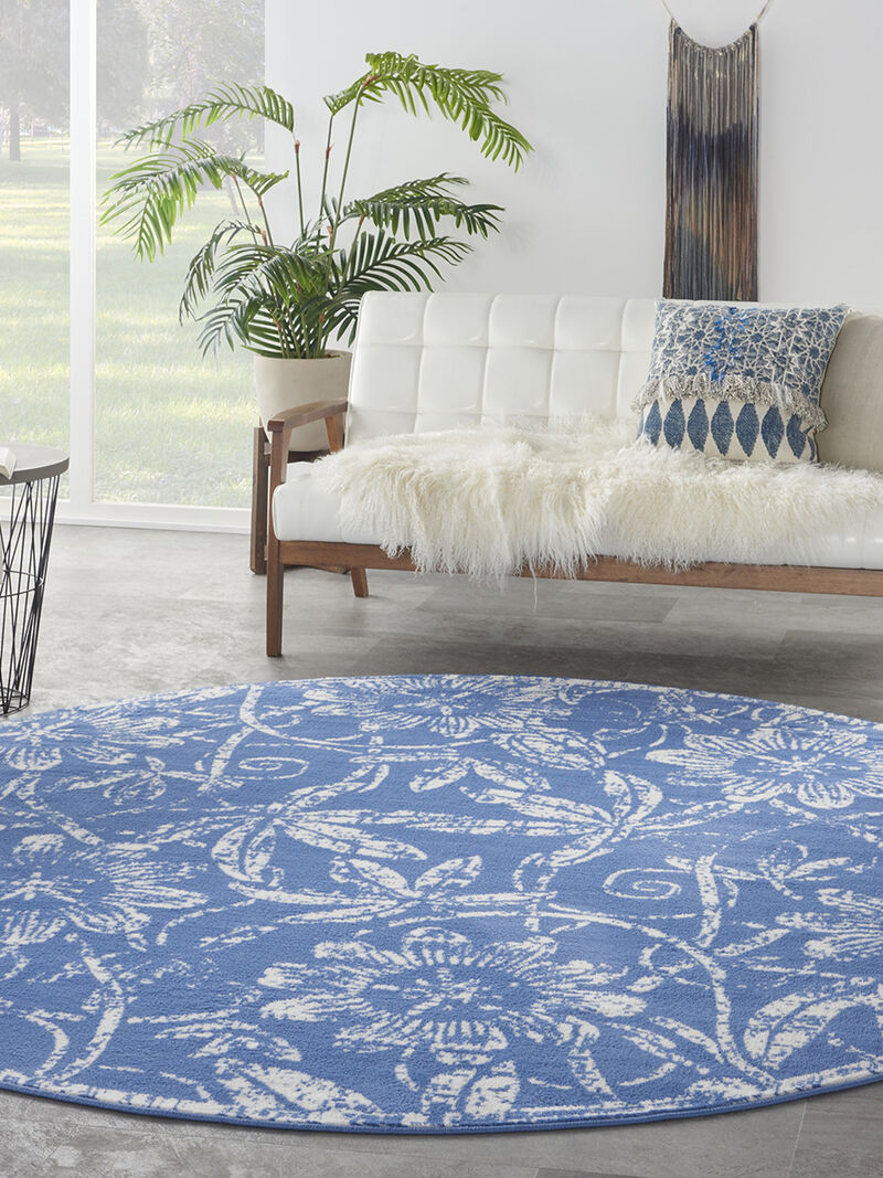 Whimsicle WHS05 Blue 8'4" x 11'6" Rug
