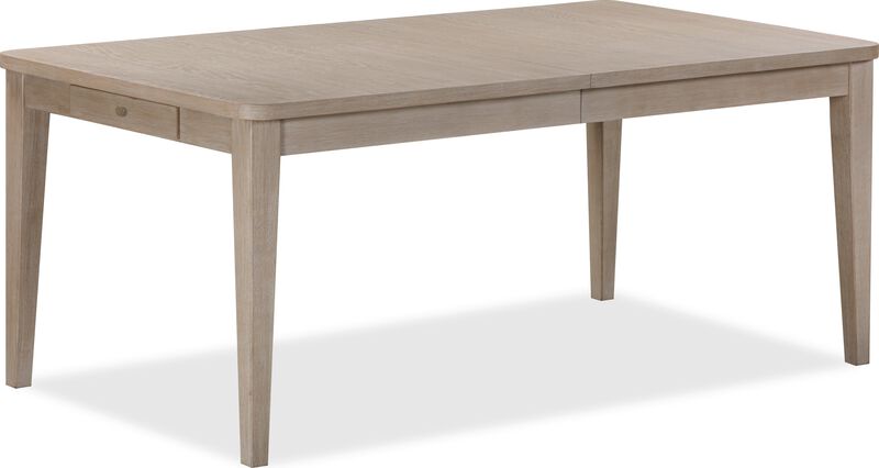 Camden Two Drawer Extendable Dining Table in Chai