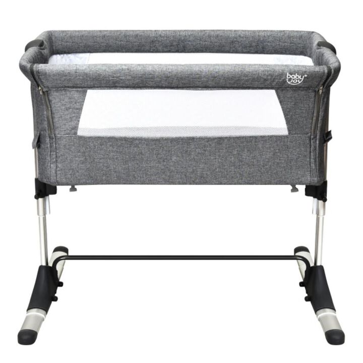 Hivvago Travel Portable Baby Bed Side Sleeper  Bassinet Crib with Carrying Bag
