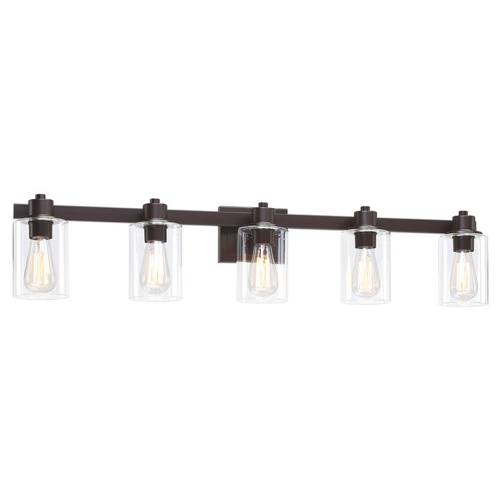 40.6" Modern 5-Light Dimmable Indoor Wall Sconce
