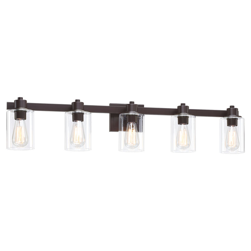 40.6" Modern 5-Light Dimmable Indoor Wall Sconce image number 0