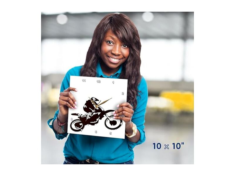 Motocross Bike Off Road Motorcross Wall Clock 10 Inch Home Decor image number 1
