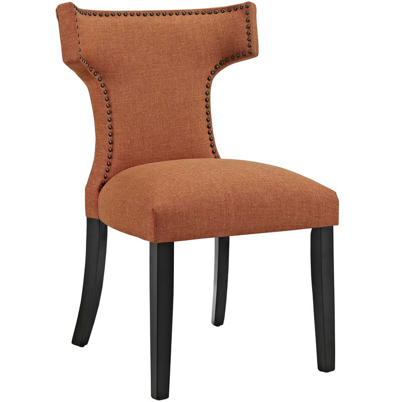 Curve Dining Side Chair Fabric Set of 2 image number 1