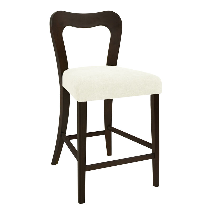 Merax Solid Rubberwood Counter Height Barstool image number 2
