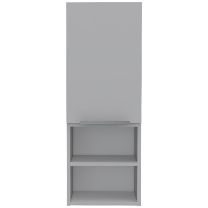 Mila Bathroom Cabinet, Two Internal Shelves, Two External Shelves, Single Door -White