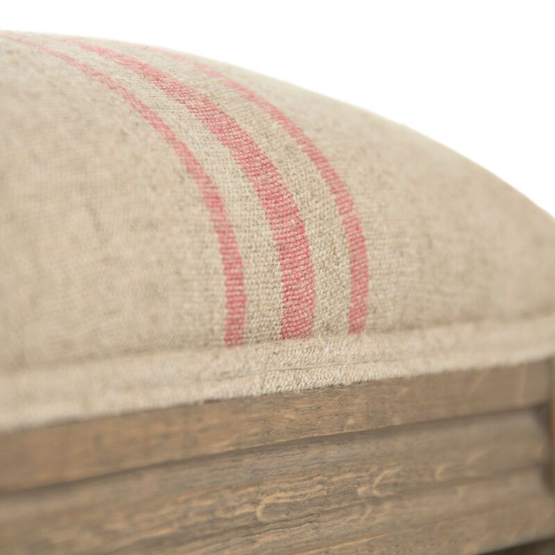Louis Red Striped Bench image number 3
