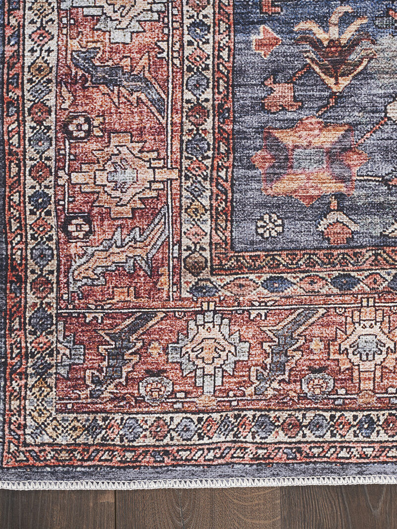 Grand Washables GRW02 Navy/Brown 9'2" x 12' Rug