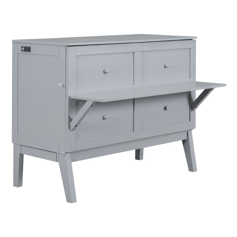 Merax Murphy Bed with Removable Shelves