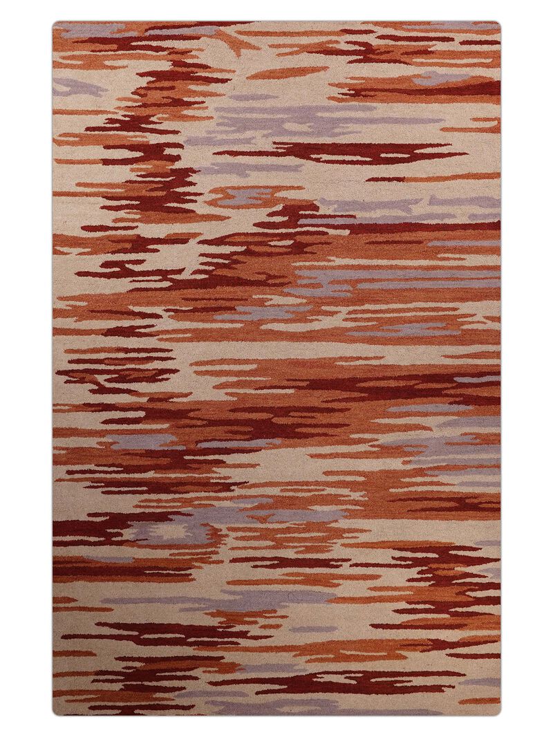 RUGSOTIC CARPETS HAND TUFTED WOOL ECO-FRIENDLY AREA RUGS  - Rectangle Shape, Size, Abstract Modern Design, High Pile Thick Handmade Area Rugs for Living Room, Bed Room (K00S14) image number 0