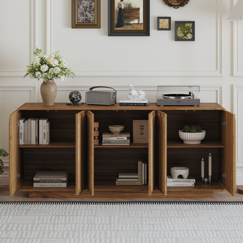 Kick 6 Door Sideboard Cabinet image number 3