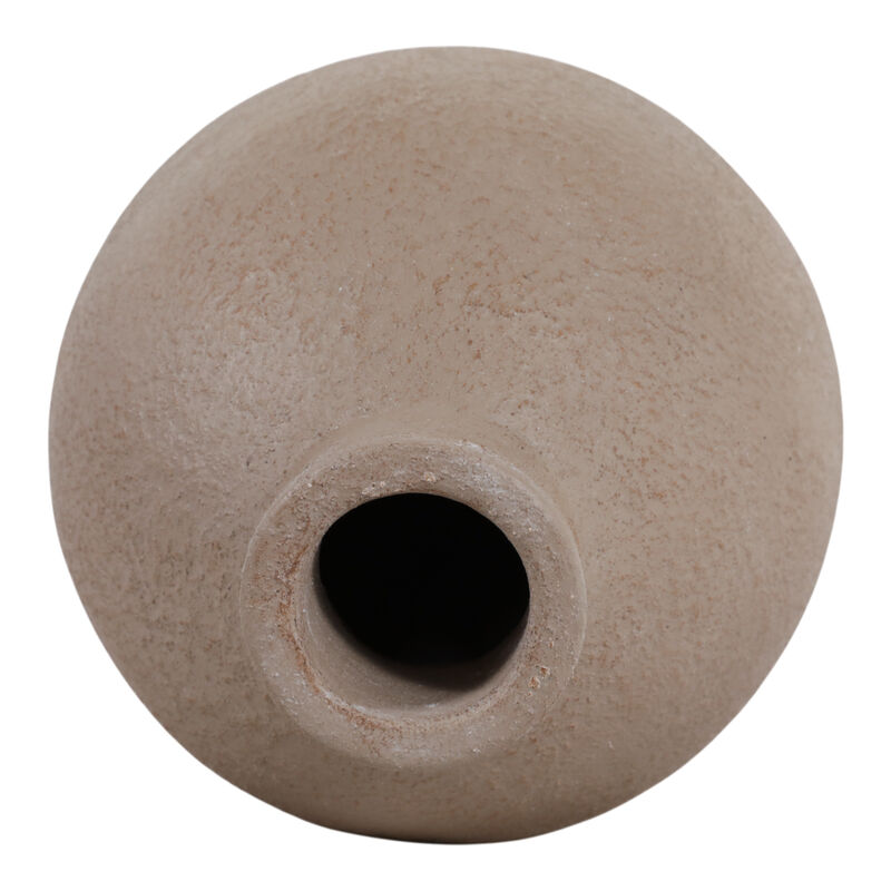 10x8" Rounded Terracotta Vase, Brown image number 4