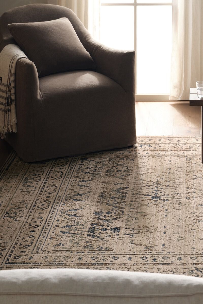 Patterned Silence Rosealyn Fog 8'6" x 12' Rug image number 1