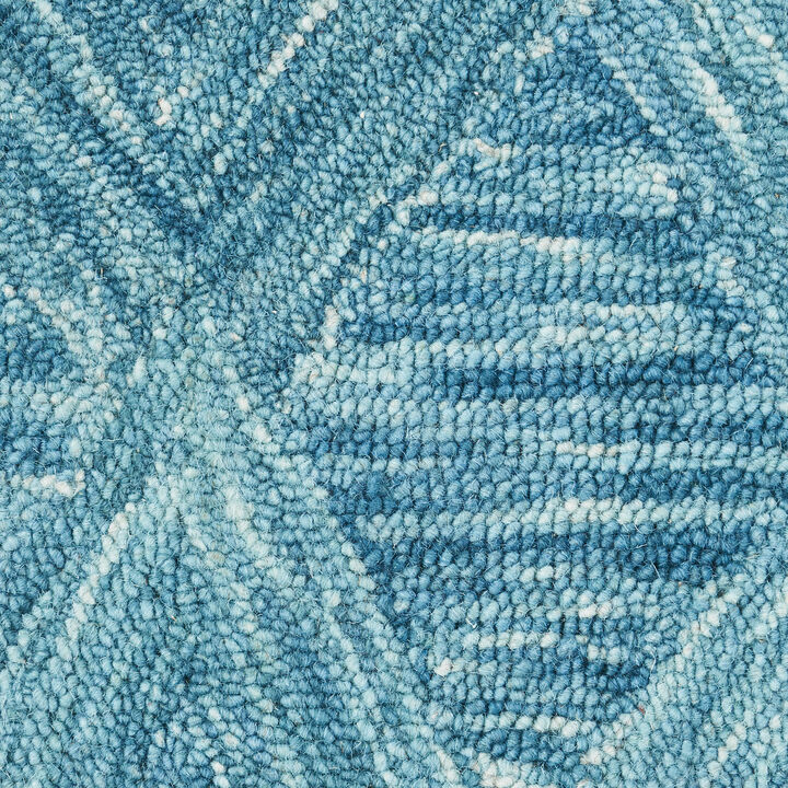 HomeRoots Wool Geometric Area Rug