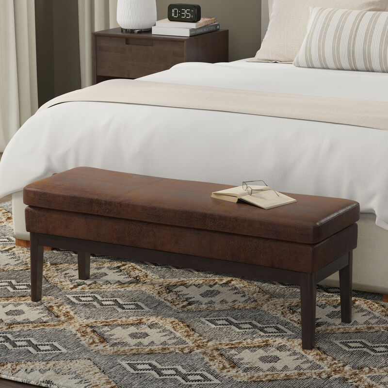 Simpli Home Carlson Ottoman Bench image number 1