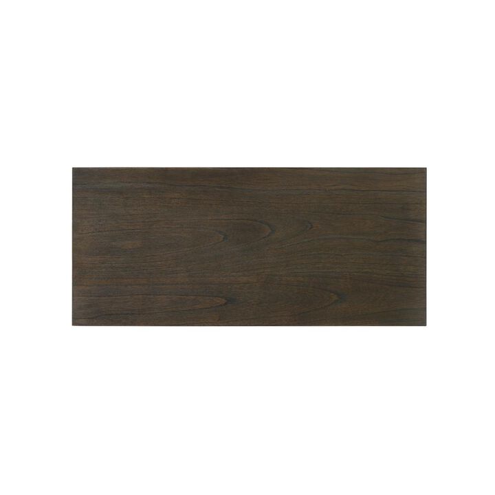 Bistro Vintage Walnut 72" Wide Contemporary Rectangle Dining Table with 16" Wide Extension Leaf