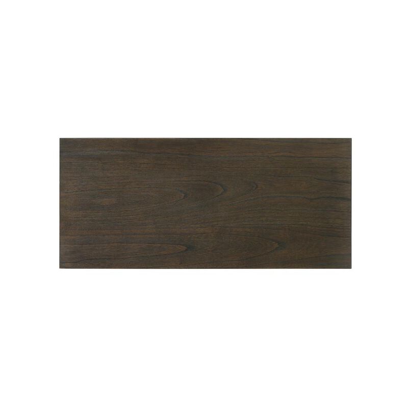 Bistro Vintage Walnut 72" Wide Contemporary Rectangle Dining Table with 16" Wide Extension Leaf