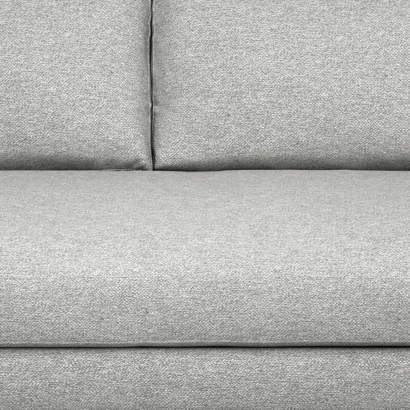 Morrison 89 inch Wide Mid-Century Modern Sofa in Mist Grey Woven-Blend Fabric