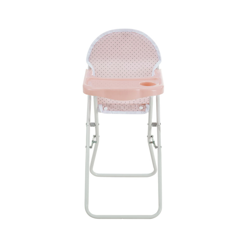 Olivia's Little World Polka Dot Princess Baby Doll 3pc Nursery Set, Pink & Gray image number 7