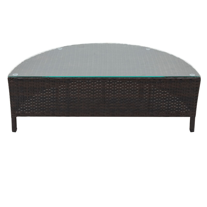 Merax All-Weather PE Rattan Wicker Sofa Set Outdoor Patio Sectional Furniture