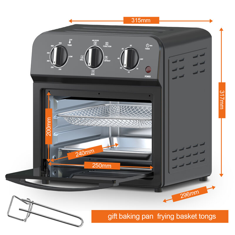 13 QT Family Size Air Fryer Toaster Oven Combo, 360&deg; Hot Air Circulation, Multifunctional Convection Countertop Oven image number 7
