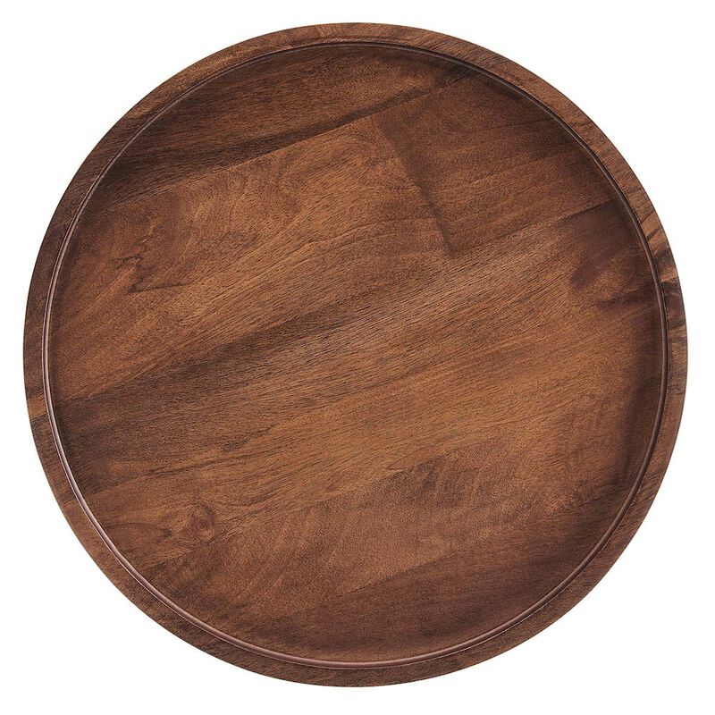 Chiro Round Wood Side Table image number 4