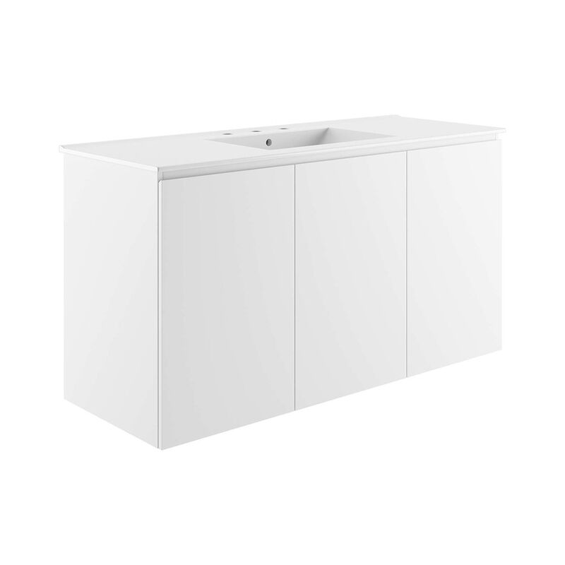 Bryn 48" Wall-Mount Bathroom Vanity image number 0