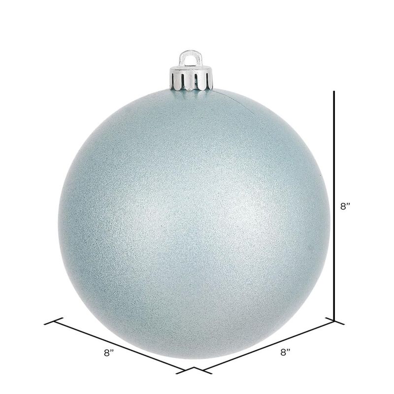Vickerman 8" Baby Blue Candy Ball Ornament image number 1