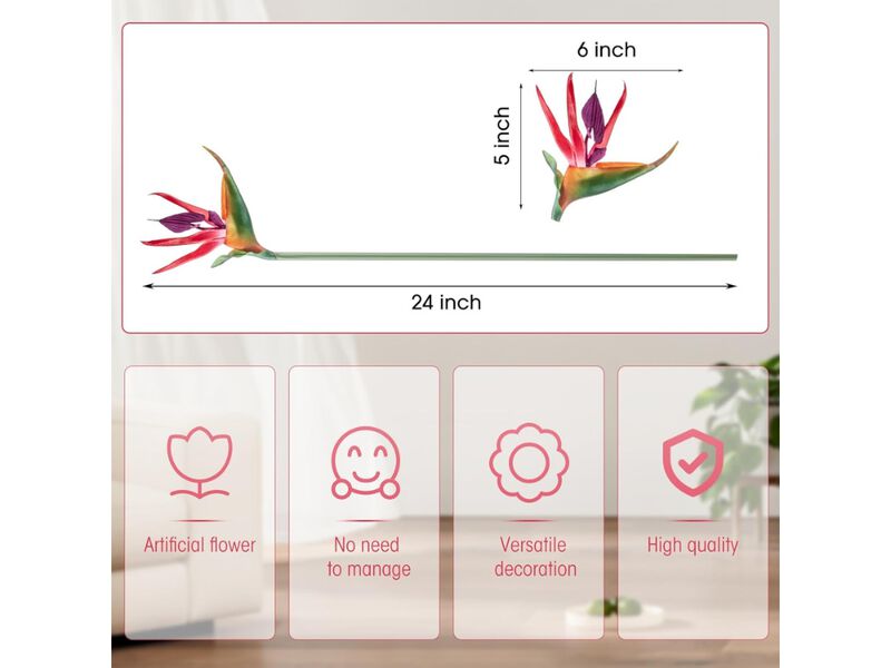 12 Piece Pink Artificial Outdoor Plants Garden Porch Decor image number 2