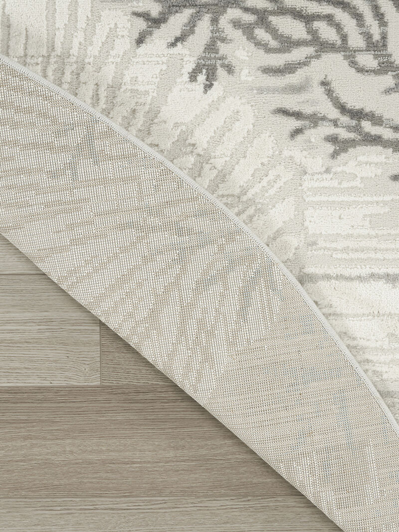 Seaside SDS04 Ivory/Gray/Blue 7'10" x Square Rug