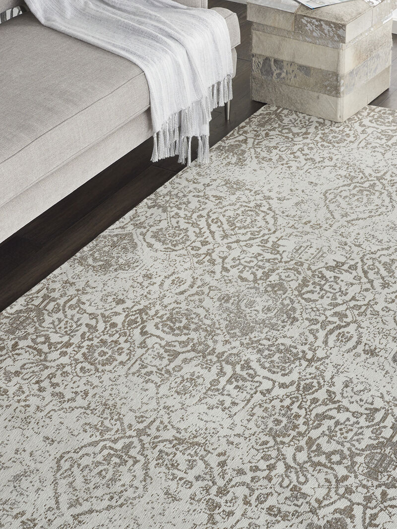 Damask DAS06 Ivory 6' x 9' Rug