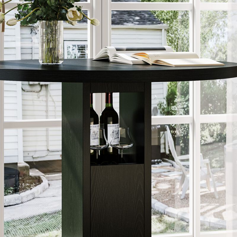 Naxvel 3‑Piece Bar Table and Stool Set image number 5