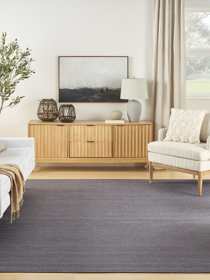 Washable Essentials WAE01 Navy 6' x 9' Rug