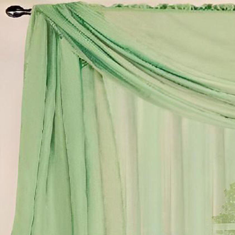 RT Designers Celine Sheer Rod Pocket Top Panel 60" x 90" Sage