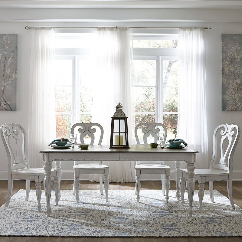Liberty Furniture Magnolia Manor Opt 5 Piece Rectangular Table Set - Weathered Bisque image number 6