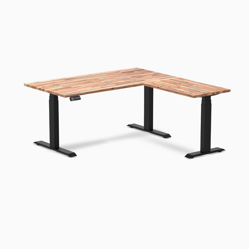 Desky Softwood L-Shape Sit Stand Desk image number 4