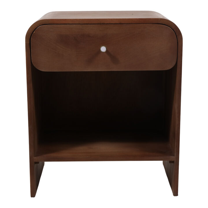 Side Table with Drawer and Shelf
