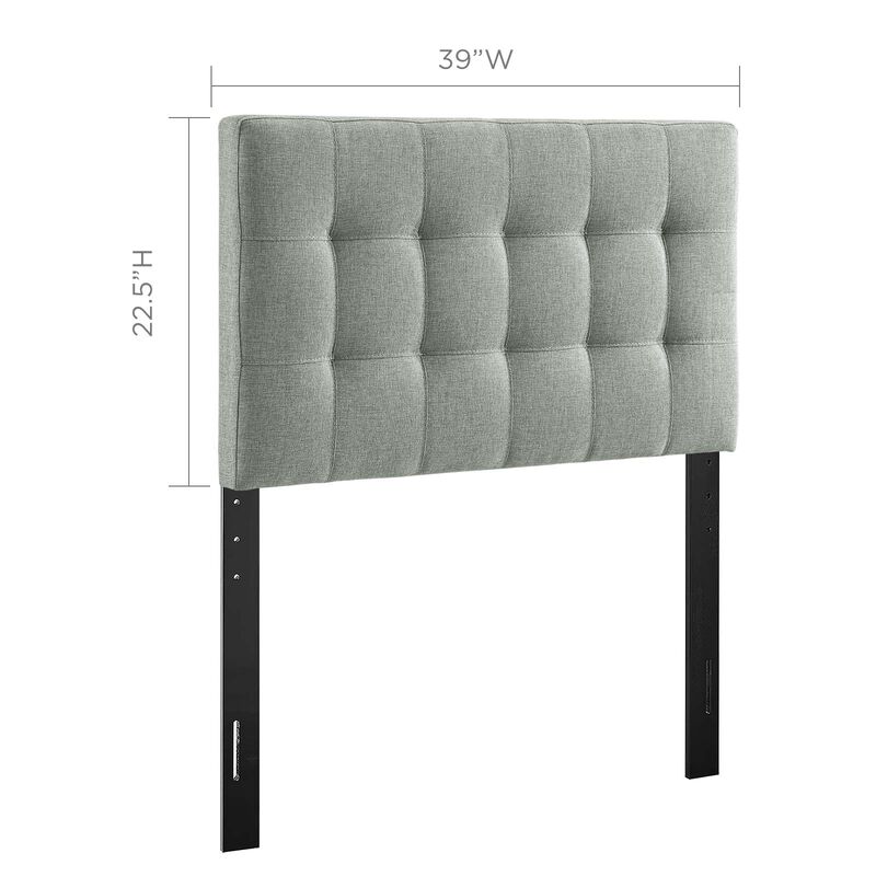 Modway - Lily Twin Upholstered Fabric Headboard image number 2