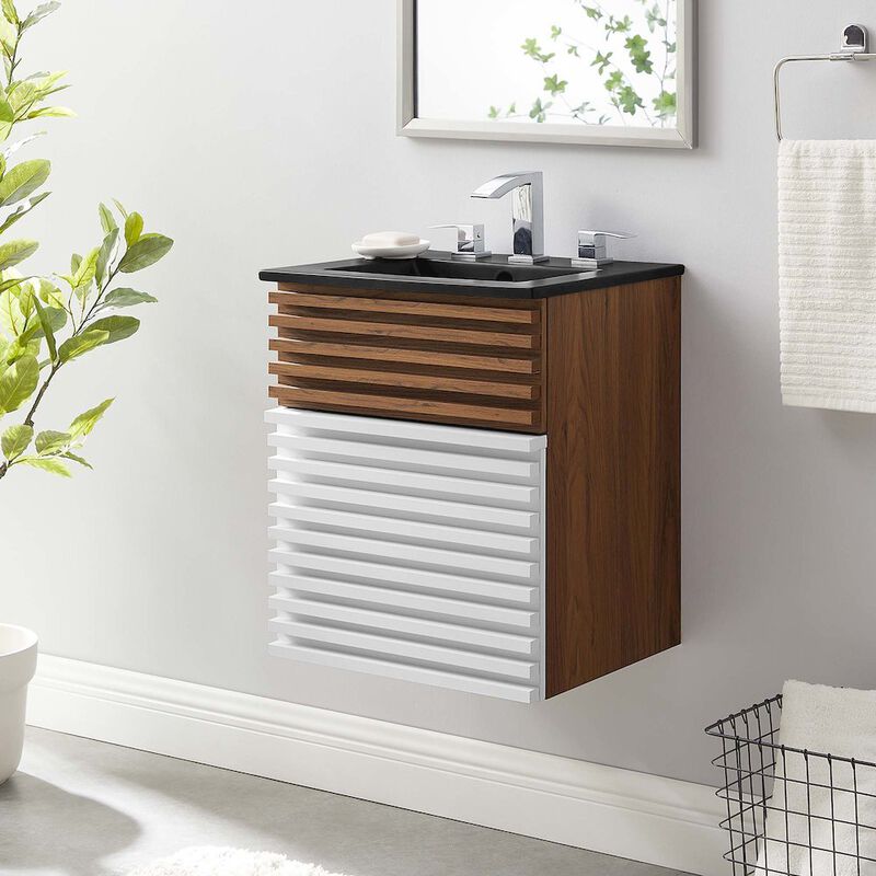 Render 18" Wall-Mount Bathroom Vanity image number 7