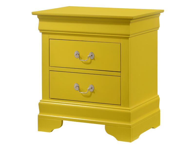Louis Philippe 2-Drawer Nightstand (24 in. H X 22 in. W X 16 in. D)