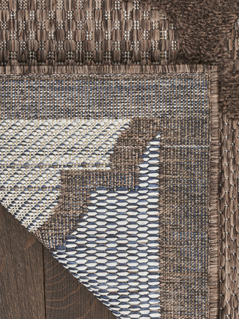 Easy Care NES01 Brown 6' x 9' Rug