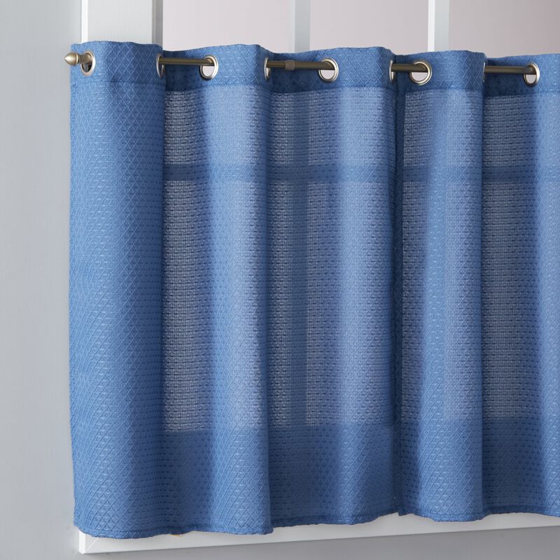 Saturday Knight Ltd Trio 3D Woven Triangle Window Tier - 2 Piece - 56x24", Blush